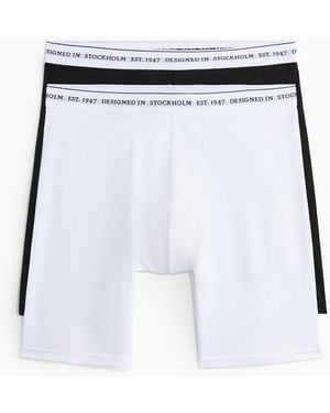 H&M 2er-Pack COOLMAX® Lange Trunks - Weiß