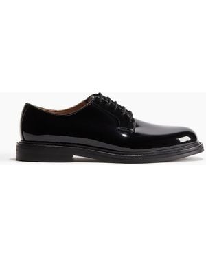 H&M Derbyschuhe aus Leder - Schwarz