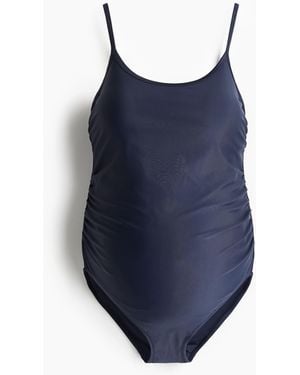 H&M MAMA Badeanzug mit wattierten Cups - Blau