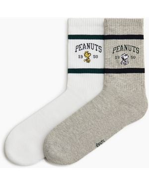 H&M 2er-Pack Socken - Grau