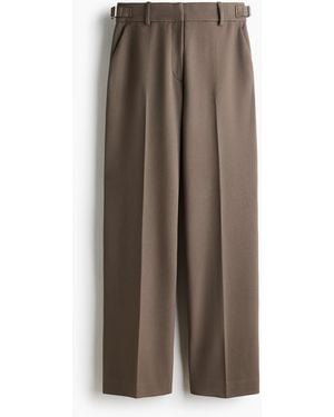 H&M Gerade Twillhose - Braun