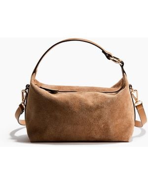 H&M Crossbody-Tasche aus Veloursleder - Braun