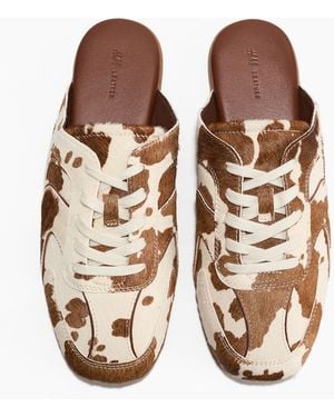 H&M Lederne Mules im Sneaker-Stil - Natur