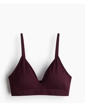 H&M Gepolsterter Soft-BH Seamless - Lila