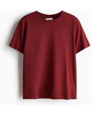 H&M T-Shirt aus Baumwolle - Rot