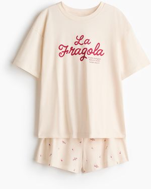 H&M Bedruckter Pyjama - Pink
