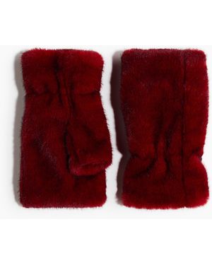 H&M Flauschige Pulswärmer - Rot
