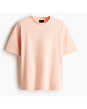 H&M T-Shirt in Loose Fit - Pink