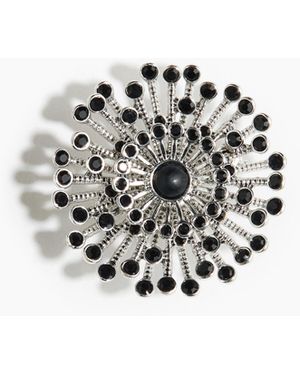 H&M Metal brooch - Weiß
