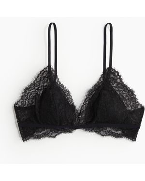H&M Wattierter Soft-BH aus Spitze - Schwarz