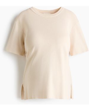 H&M MAMA T-Shirt aus Feinstrick - Natur