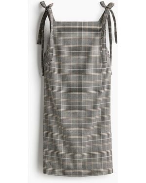 H&M Kleid mit Schleifen - Grau