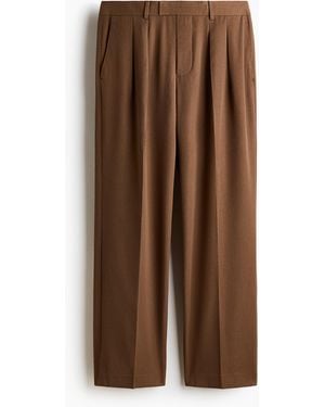 H&M Anzughose in Loose Fit - Braun