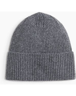 H&M Gerippte Beanie - Grau