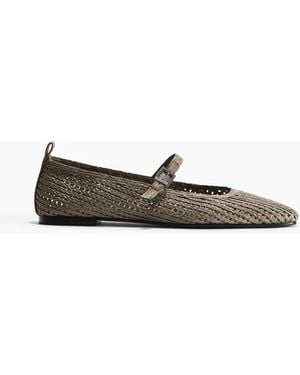 H&M Mary-Janes aus Bast - Natur