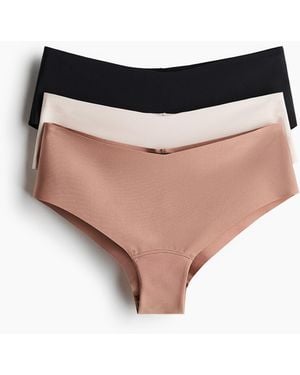 H&M Set Van 3 No-show Slips Van Microvezel - Zwart