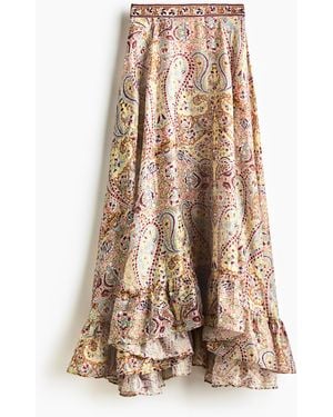 H&M Linen-blend maxi skirt - Natur
