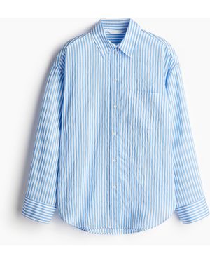 H&M Oversized Bluse - Blau