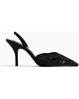 H&M Hohe Slingpumps mit Verzierungen - Schwarz