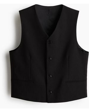 H&M Gilet in Regular Fit - Schwarz
