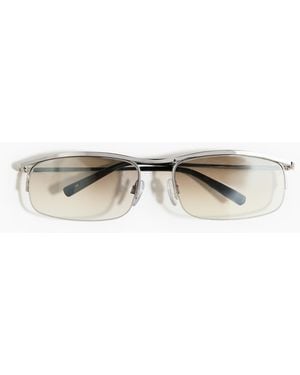 H&M Zonnebril Met Rechthoekige Glazen - Metallic