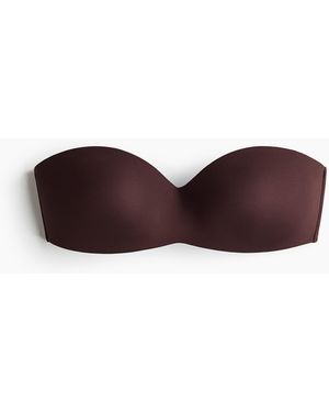 H&M Bandeau-BH aus Mikrofaser - Braun