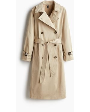 H&M Twill Trenchcoat - Naturel