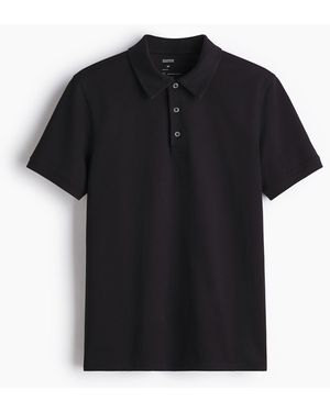 H&M Cooling Poloshirt in Regular Fit - Schwarz