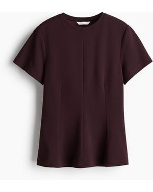 H&M Getailleerde Top - Paars