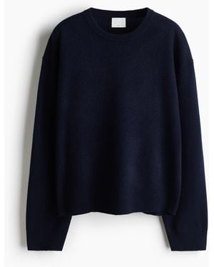 H&M Oversized Wollen Trui - Blauw