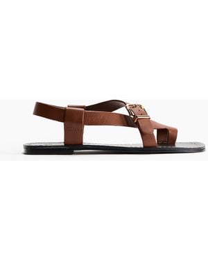 H&M Ledersandalen - Braun