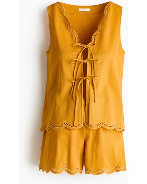 H&M MAMA 2-teiliges Set mit Wellenkanten - Orange