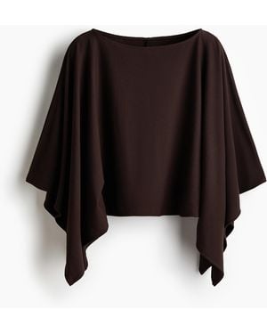 H&M Cape aus Viskosegemisch - Schwarz