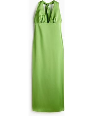 H&M Neckholderkleid - Grün