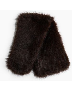 H&M Flauschiger Schalkragen - Schwarz