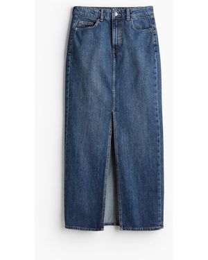 H&M Maxijupe aus Denim - Blau