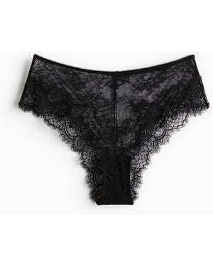 H&M Hipster aus Spitze - Schwarz