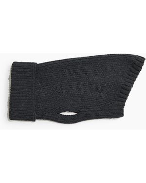 H&M Hundepullover aus Rippstrick - Schwarz