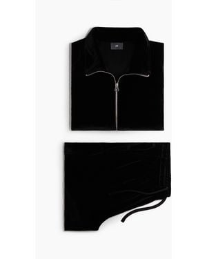 H&M Trainingsanzug aus Velours - Schwarz
