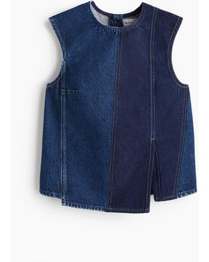 H&M Zweifarbiges Jeanstop - Blau