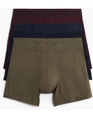 H&M Set Van 3 Boxershorts Van Lycra® Xtra Lifetm - Groen