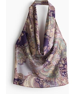 H&M Gedrapeerde Haltertop - Meerkleurig