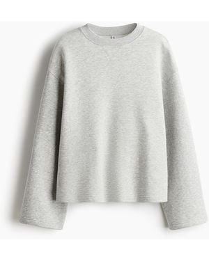 H&M Oversized Sweatshirt - Weiß