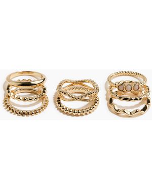 H&M Set Van 8 Ringen - Metallic
