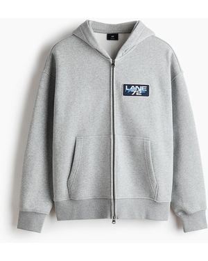 H&M Oversized Capuchonvest - Grijs