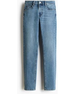 H&M Skinny Regular Waist Jeans - Blau