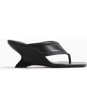 H&M Sandaletten mit Keilabsatz - Schwarz