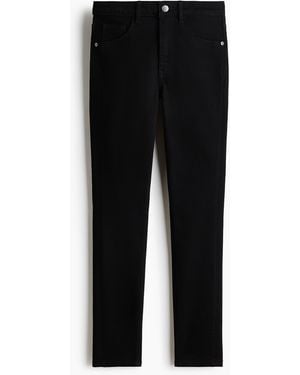 H&M Skinny High Waist Ankle Jeans - Schwarz