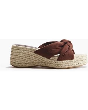 H&M Espadrilles mit Keilabsatz - Braun