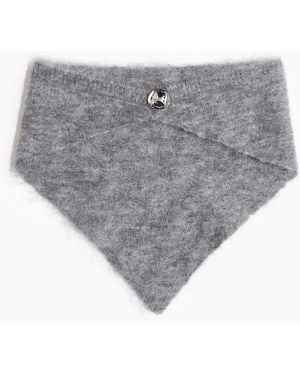 H&M Dreieckstuch aus Mohairmix - Grau